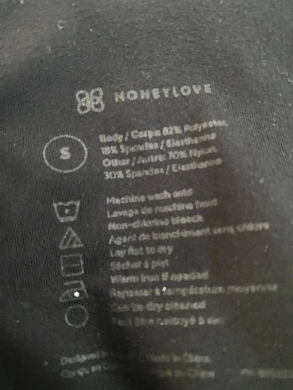 Honeylove InnerPower Legging Jet Black $99 MSRP Size S